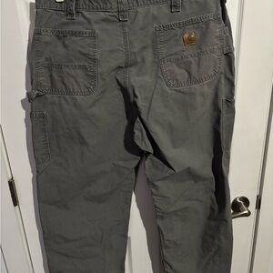 Carhartt Gray Workwear Pants with Brass Button 40x30